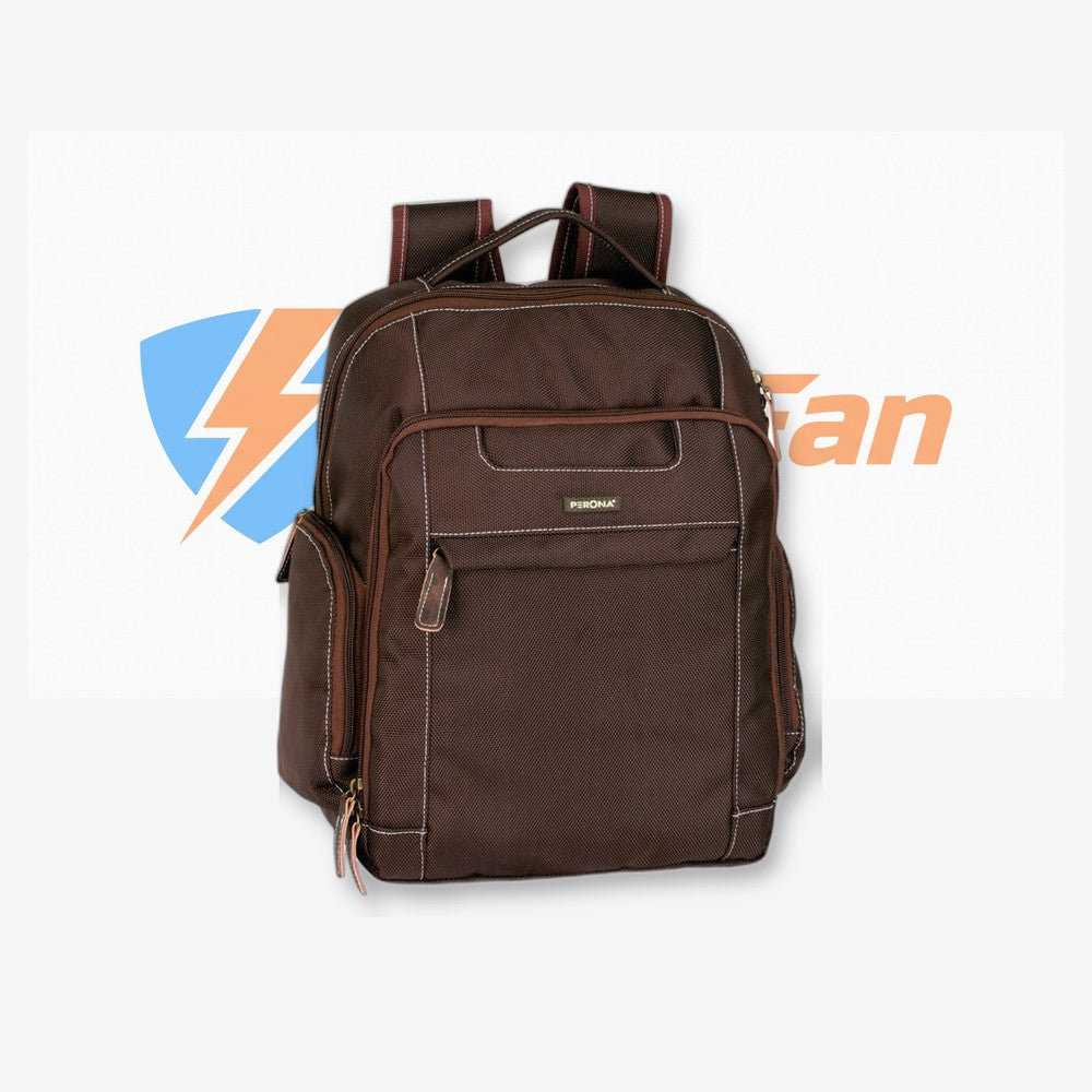 Mochila ordenador Perona Business 36cm marron (imagen 2 de 6)