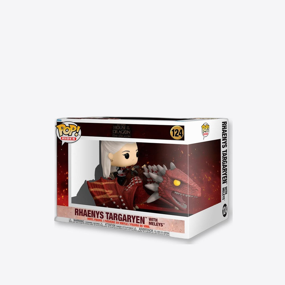 Funko Figura POP Rides Deluxe La Casa del Dragon Rhaenys Targaryen with Meleys (imagen 5 de 6)