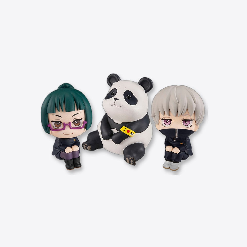 Pack 3 figuras megahouse look up jujutsu kaisen maki toge panda gift set (imagen 2 de 6)
