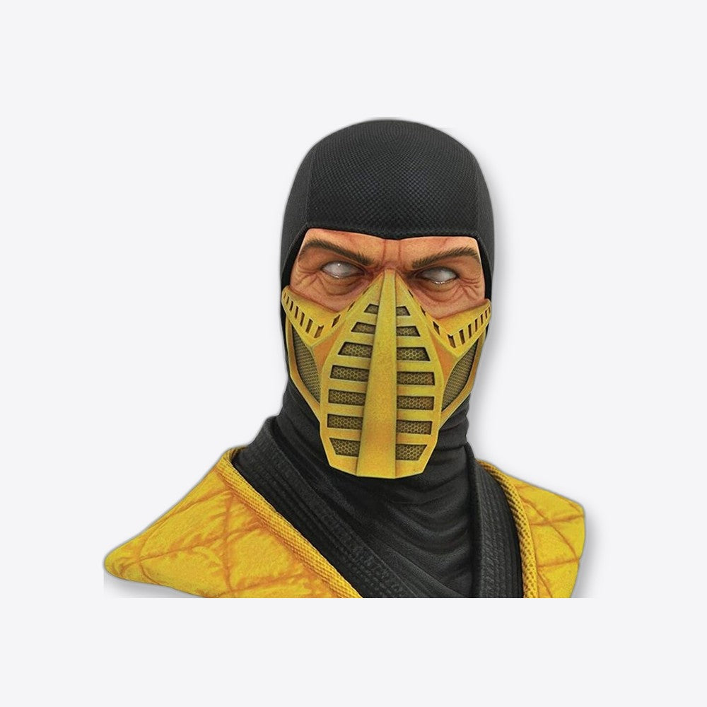 Figura busto diamond select toys mortal kombat scorpion escala 1 - 2 legends in 3d re - run resina (imagen 3 de 6)
