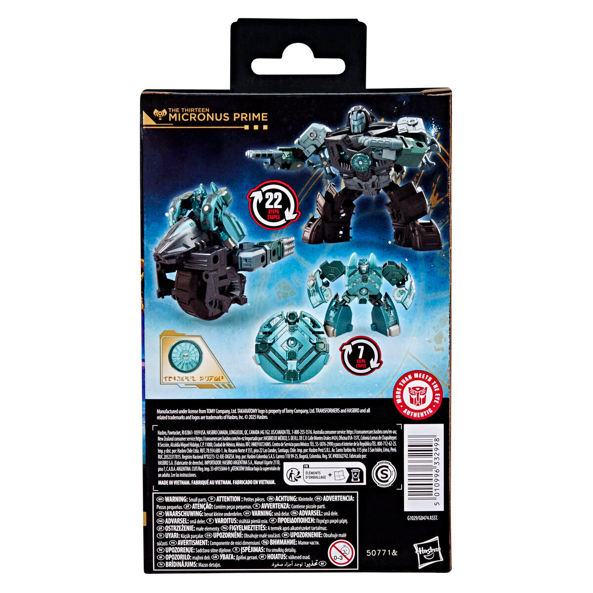 Transformers Figura Micronus Prime Age of Primes Hasbro 14cm