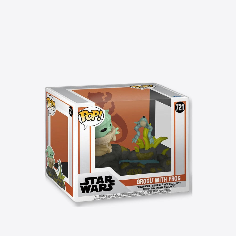 Funko Figura POP Deluxe Star Wars The Mandalorian Grogu with Frog (imagen 5 de 6)