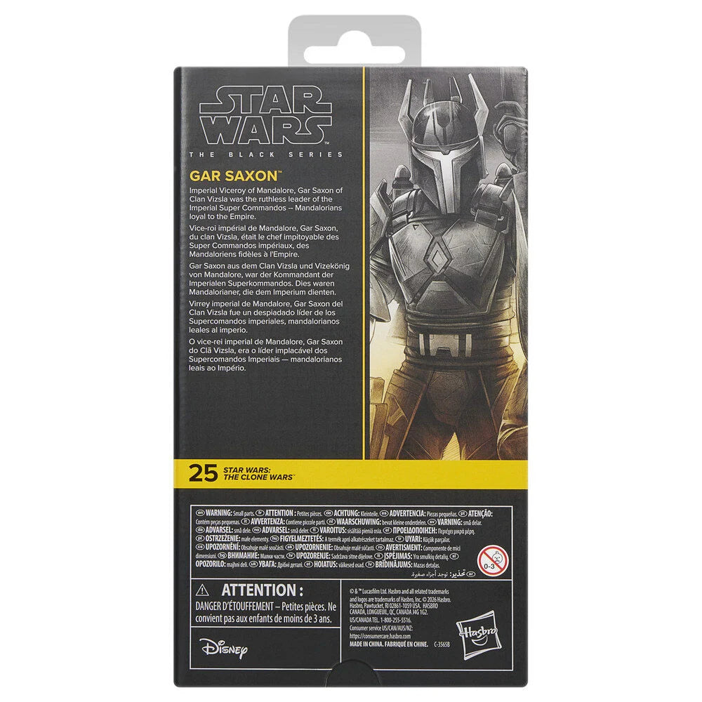 Hasbro Figura Gar Saxon The Clone Wars Star Wars 15cm (imagen 9 de 10)