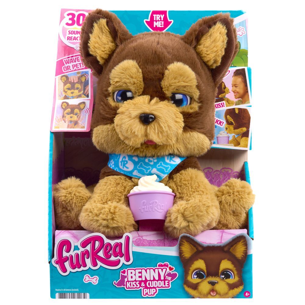 Just Play Peluche interactivo Benny the Kiss & Cuddle FurReal