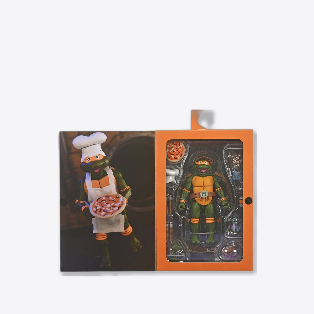 Figura neca teenage mutant ninja turtles cartoon ultimate michelangelo vhs scale action 18cm (imagen 4 de 6)