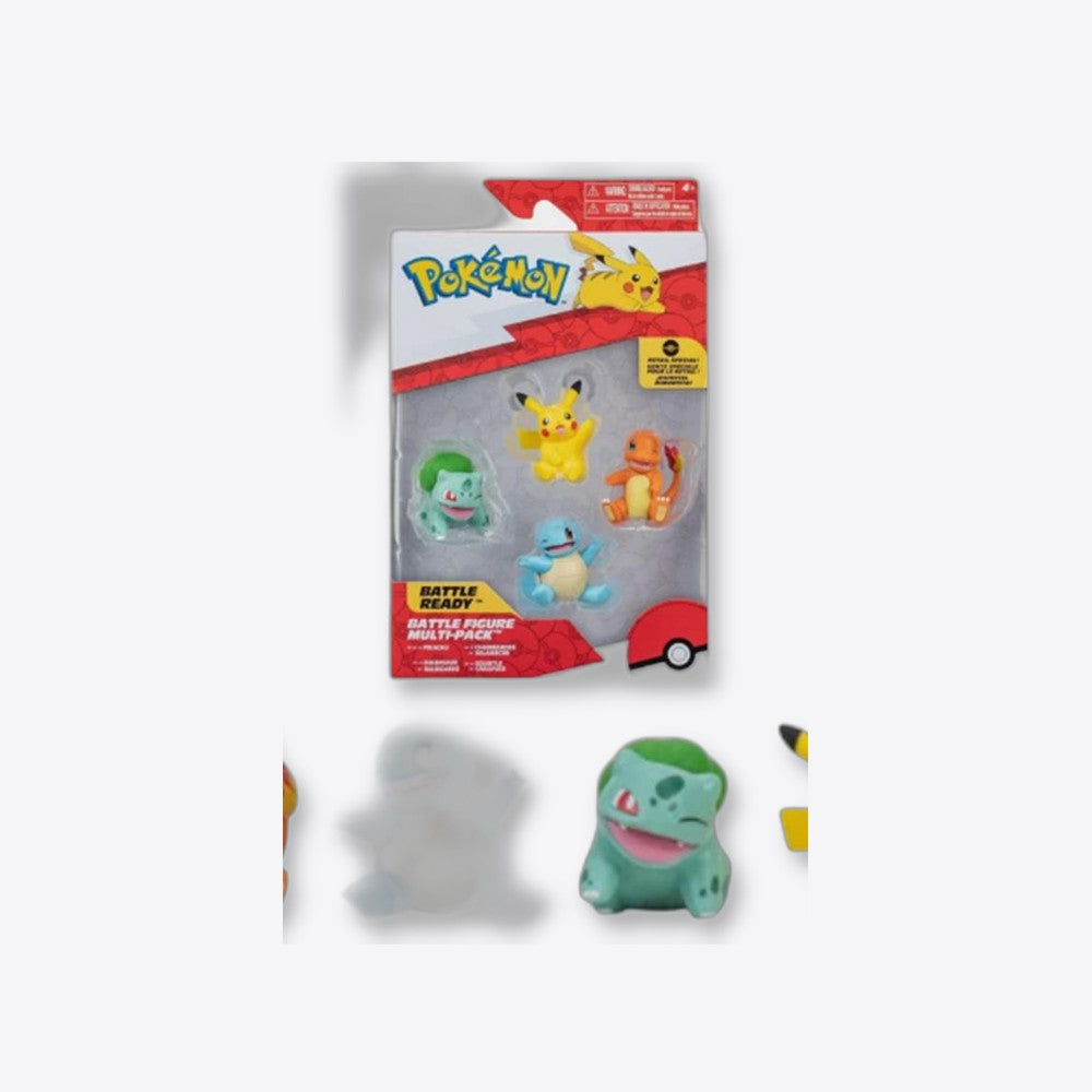 Jazwares Pack 4 figuras pokemon iniciales de kanto (imagen 5 de 6)