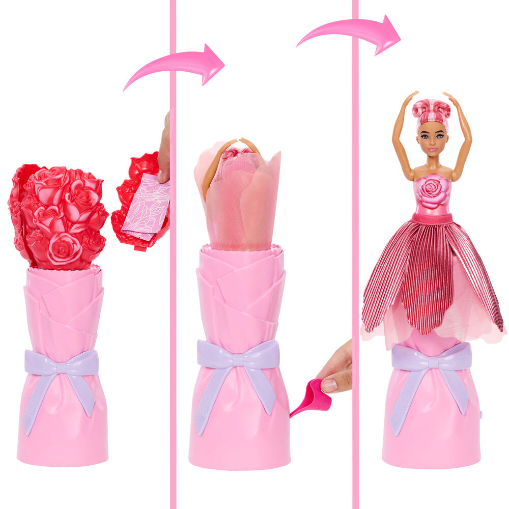 Mattel Muñeca Rosa Roja Petal Pop Barbie (imagen 4 de 6)