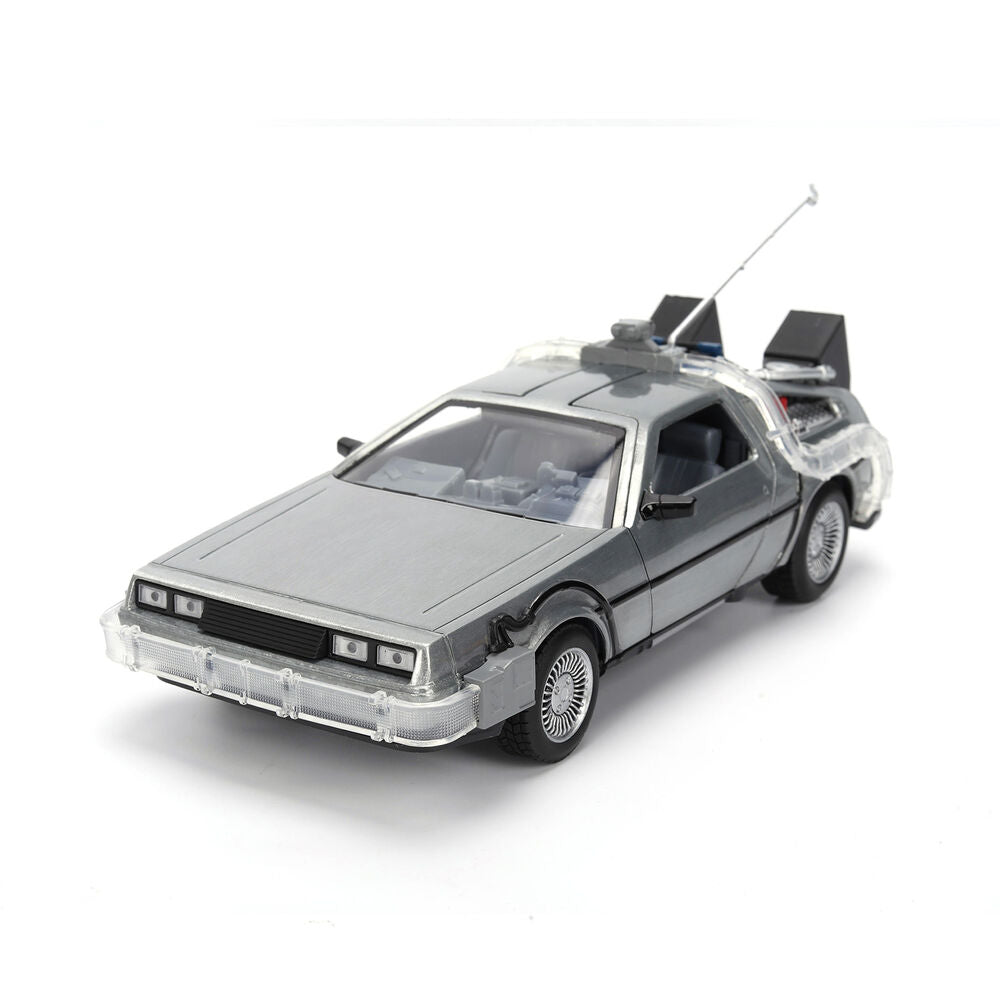 Jada Toys Replica DLorean Hollywood Rides Time Machine 40th Anniversary Regreso al Futuro (imagen 10 de 10)