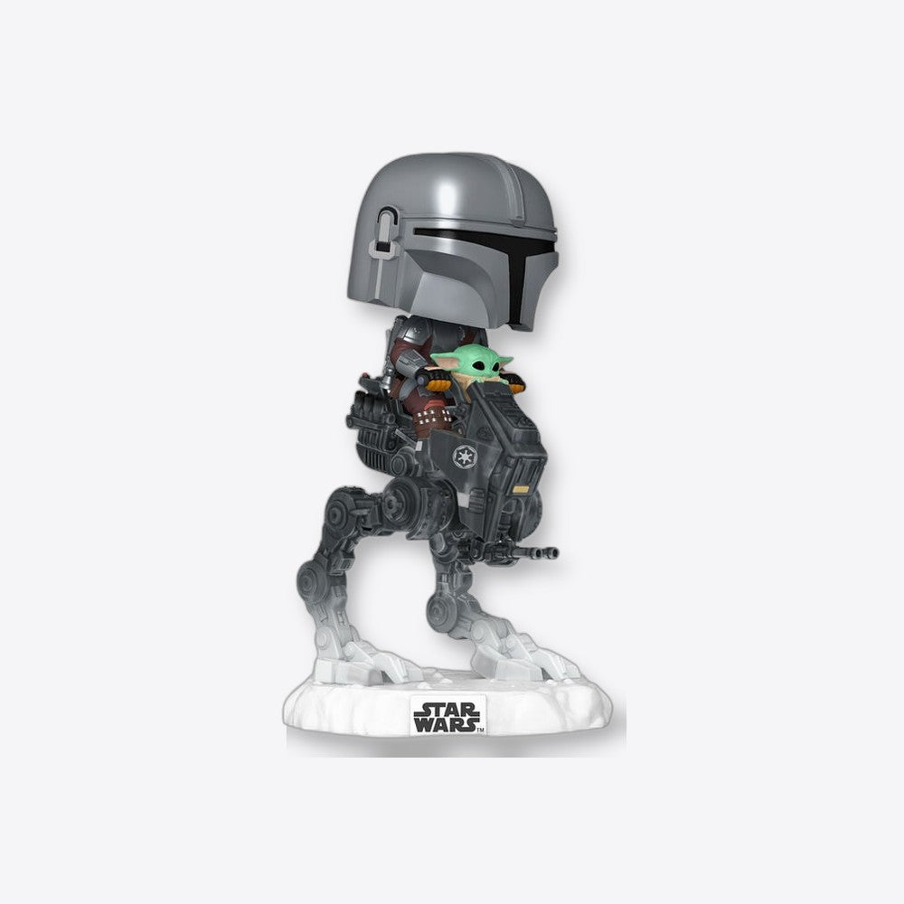 Funko Figura POP Rides Deluxe Star Wars Mandalorian & Grogu The Mandalorian with Grogu in Imperial Remnant (imagen 3 de 6)