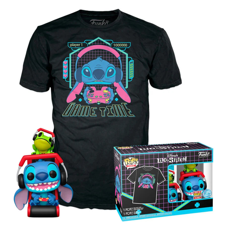 Funko Set figura POP & Tee Disney Stitch Gamer Stitch with Frog