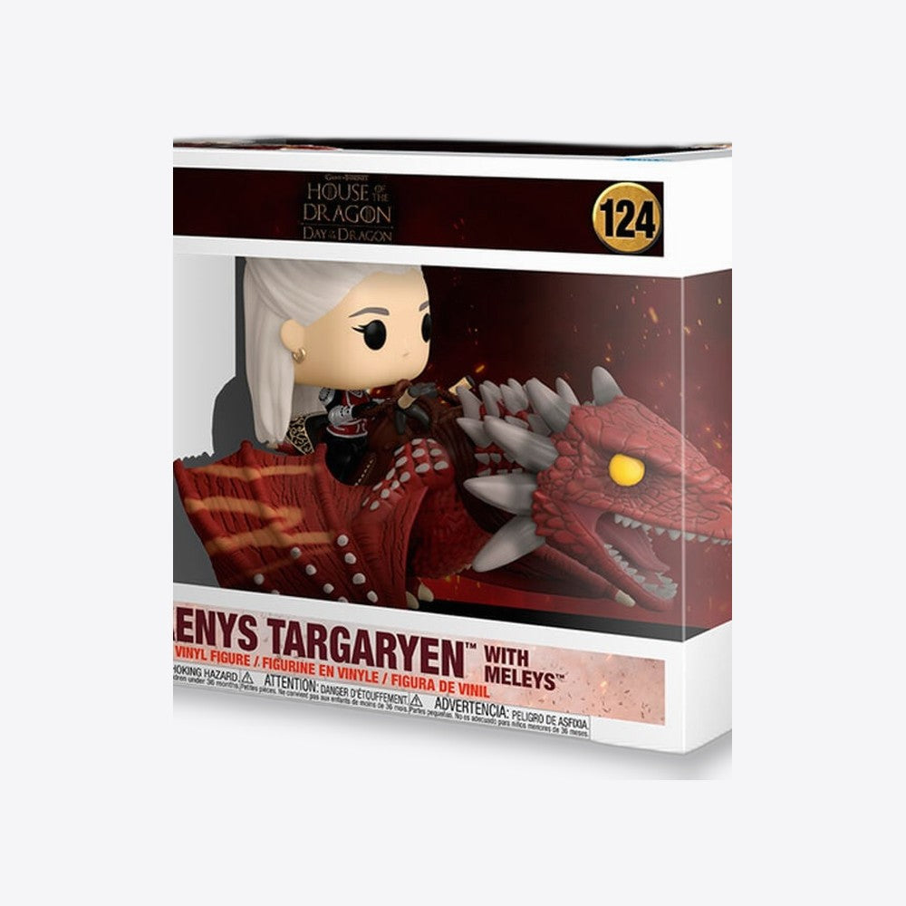 Funko Figura POP Rides Deluxe La Casa del Dragon Rhaenys Targaryen with Meleys (imagen 6 de 6)