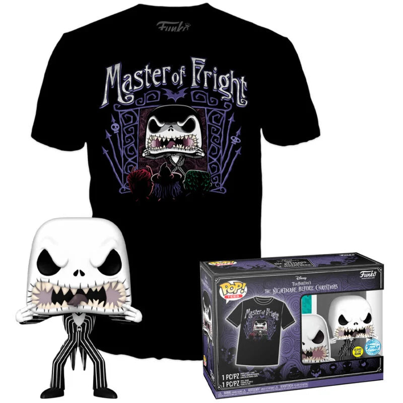 Set figura POP & Tee Disney Pesadilla Antes de Navidad Jack Skellington Exclusive | Funko