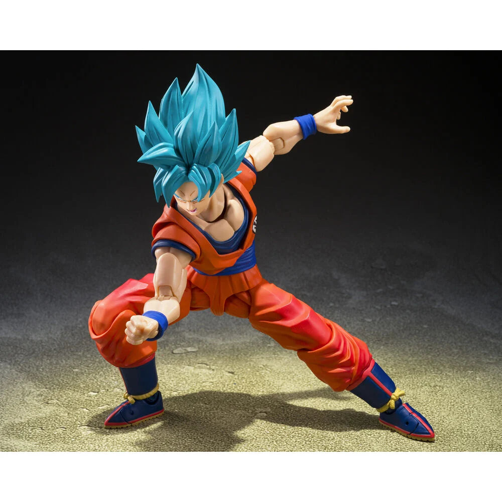 Tamashii Nations Figura S.H.Figuarts Super Saiyan God Super Saiyan Son Goku Blue Power Transcending Limits (imagen 3 de 8)