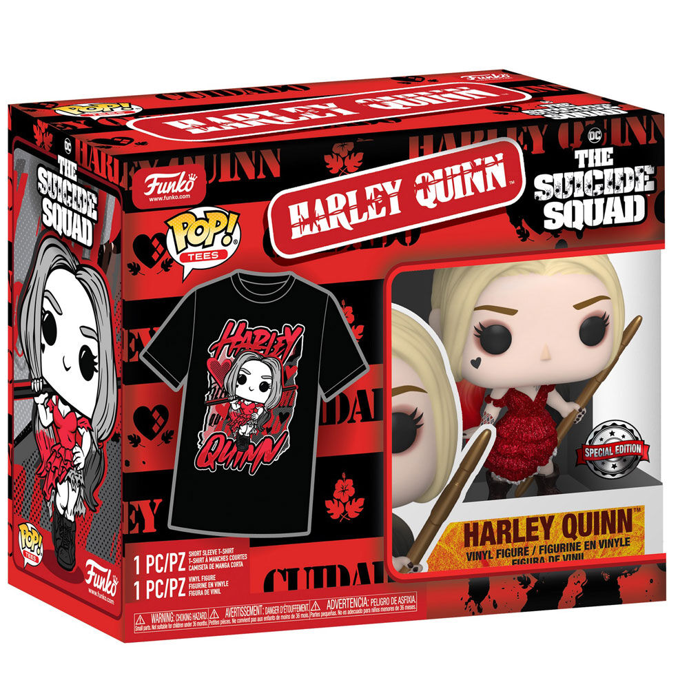 Funko Set figura POP & Tee DC Comics Escuadron Suicida Harley Quinn (imagen 2 de 5)