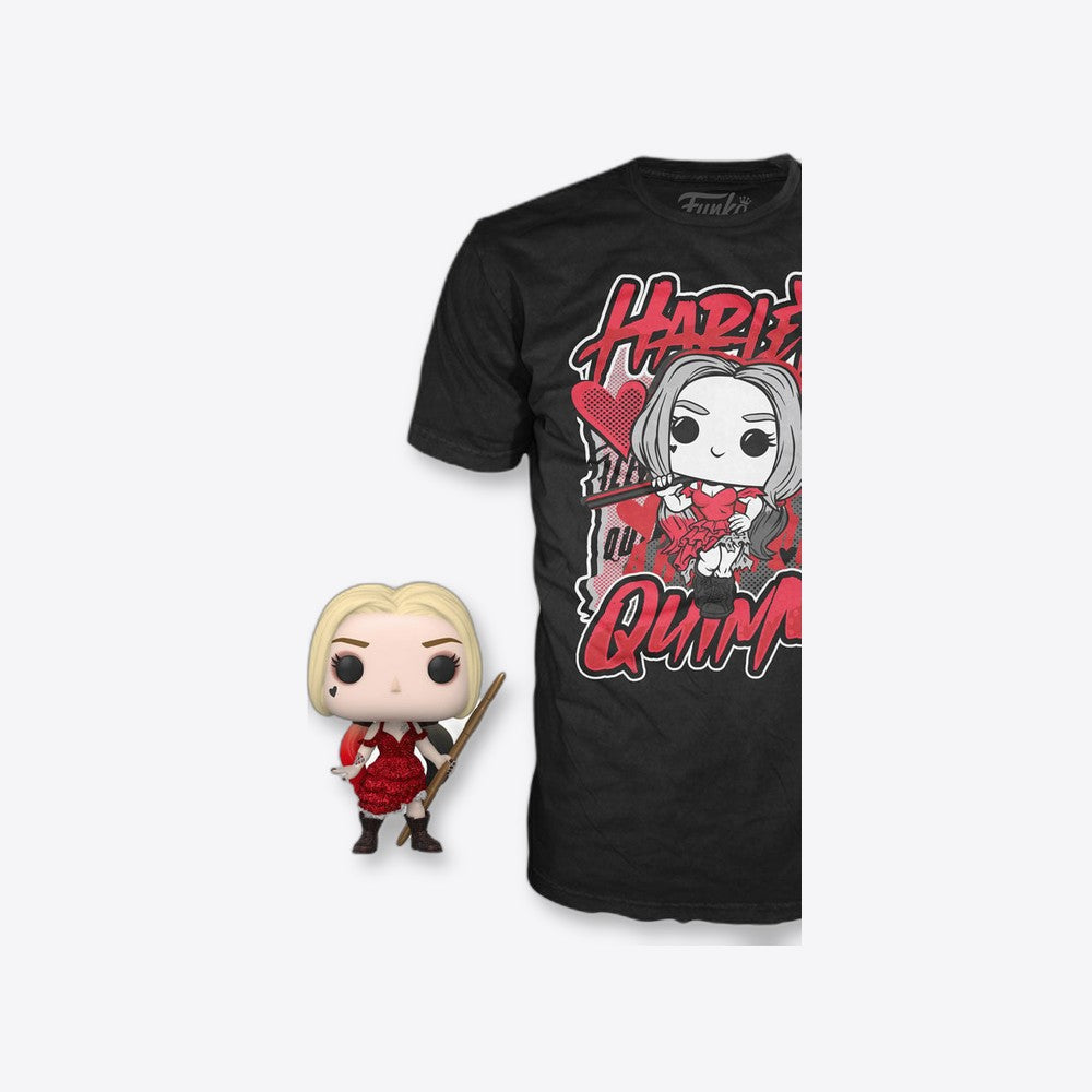 Funko Set figura POP & Tee DC Comics Escuadron Suicida Harley Quinn (imagen 6 de 6)