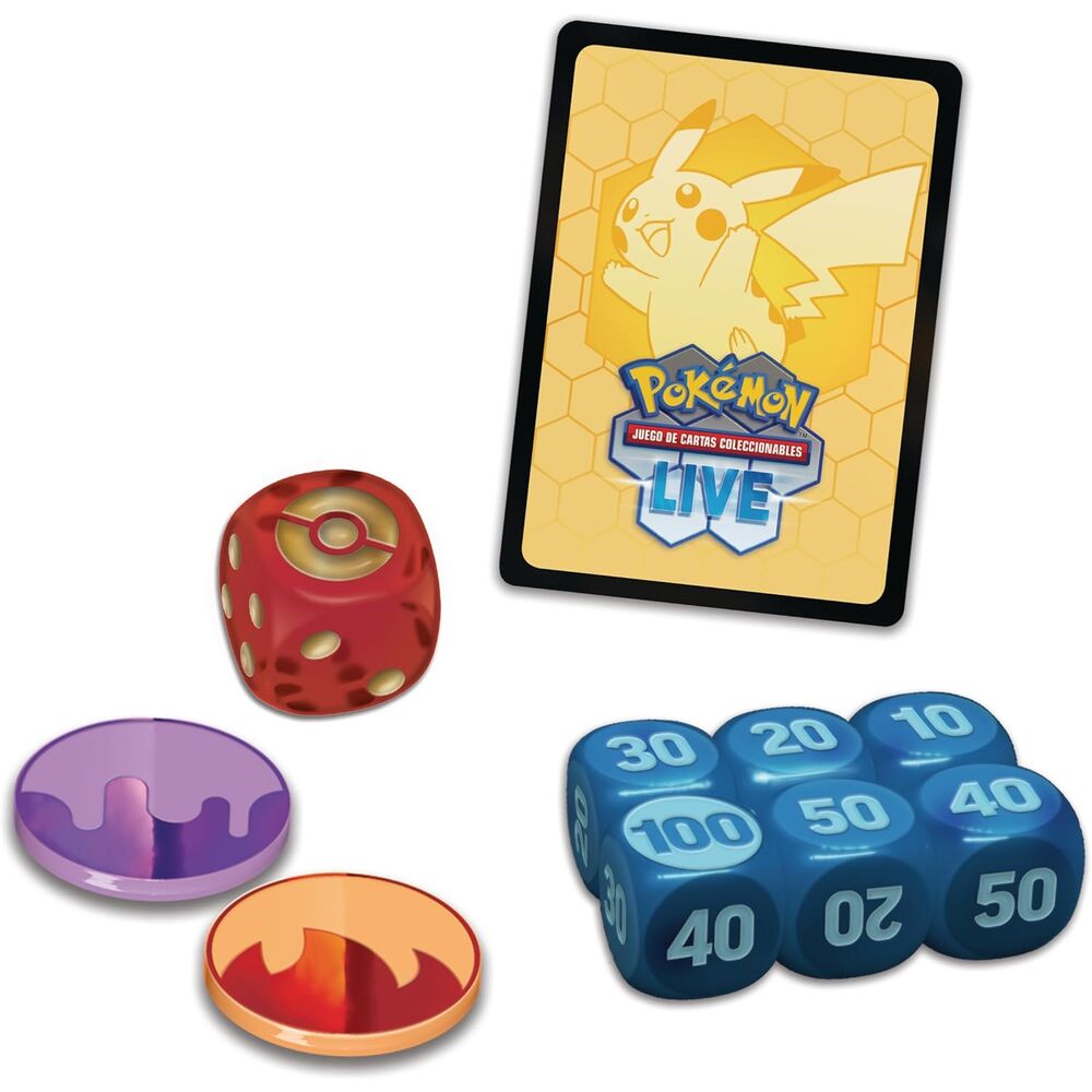 Pokemon Juego De Cartas Baraja cartas Combate de Liga de Mega-Lucario ex de JCC Pokemon español (imagen 2 de 10)