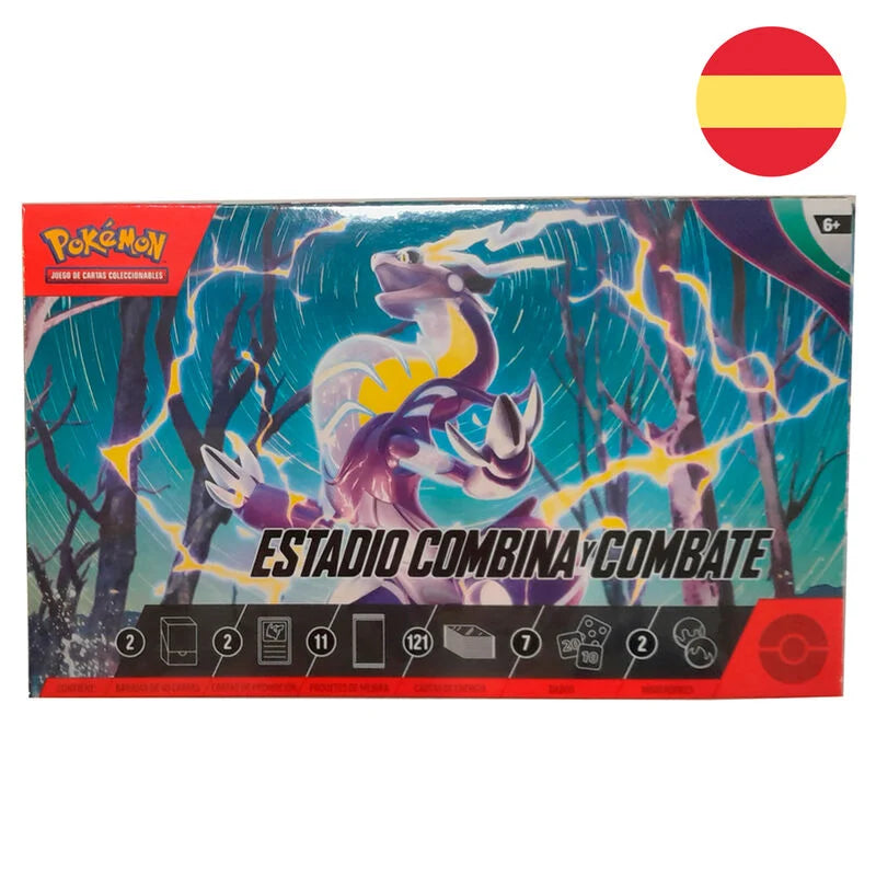 Pokemon TCG Estuche Cartas Estadio Combina y Combate Oficial