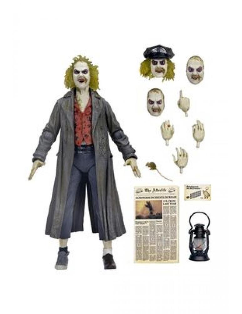 Neca Ultimate beetlejuice tour guide the bio - exorcist scale action fig. 18 cm beetlejuice 1988