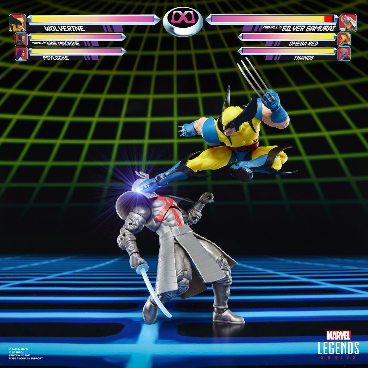 Hasbro Blister 2 figuras Wolverine & Silver Samurai Gameverse Marvel Legends 15cm (imagen 6 de 10)