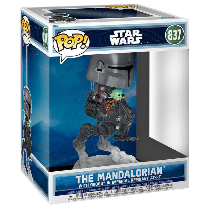 Funko Figura POP Rides Deluxe Star Wars Mandalorian & Grogu The Mandalorian with Grogu in Imperial Remnant (imagen 2 de 3)