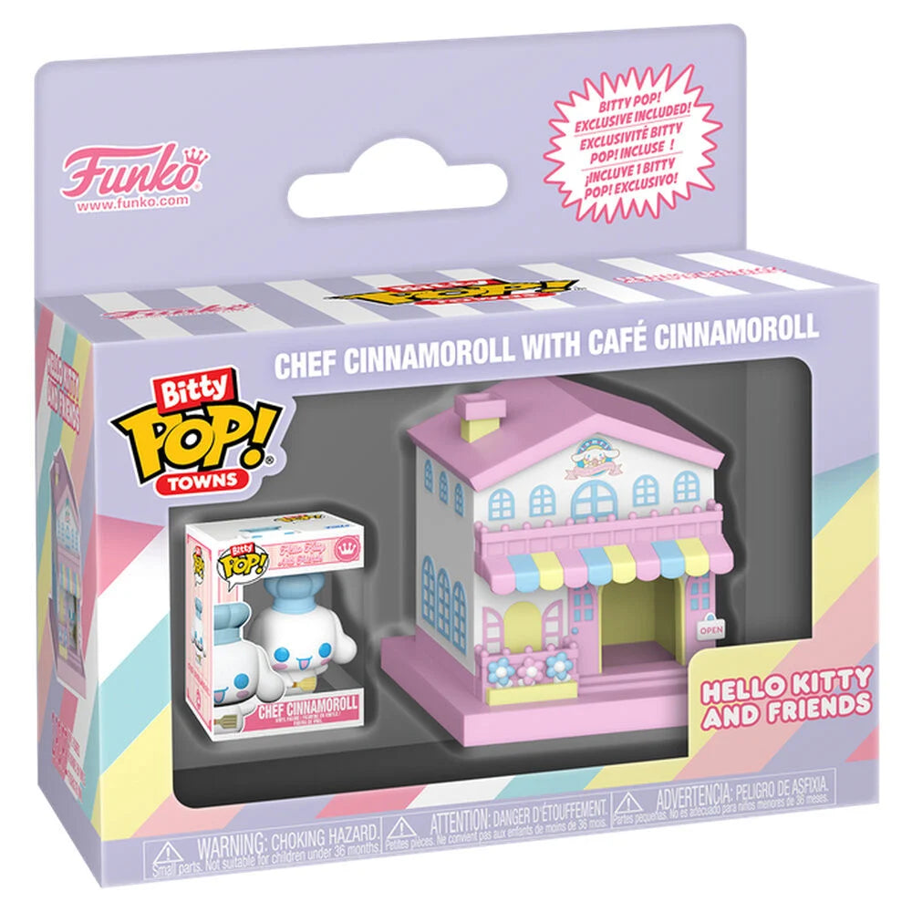 Hello Kitty Figura Bitty POP Town Chef Cinnamoroll Cafe Funko