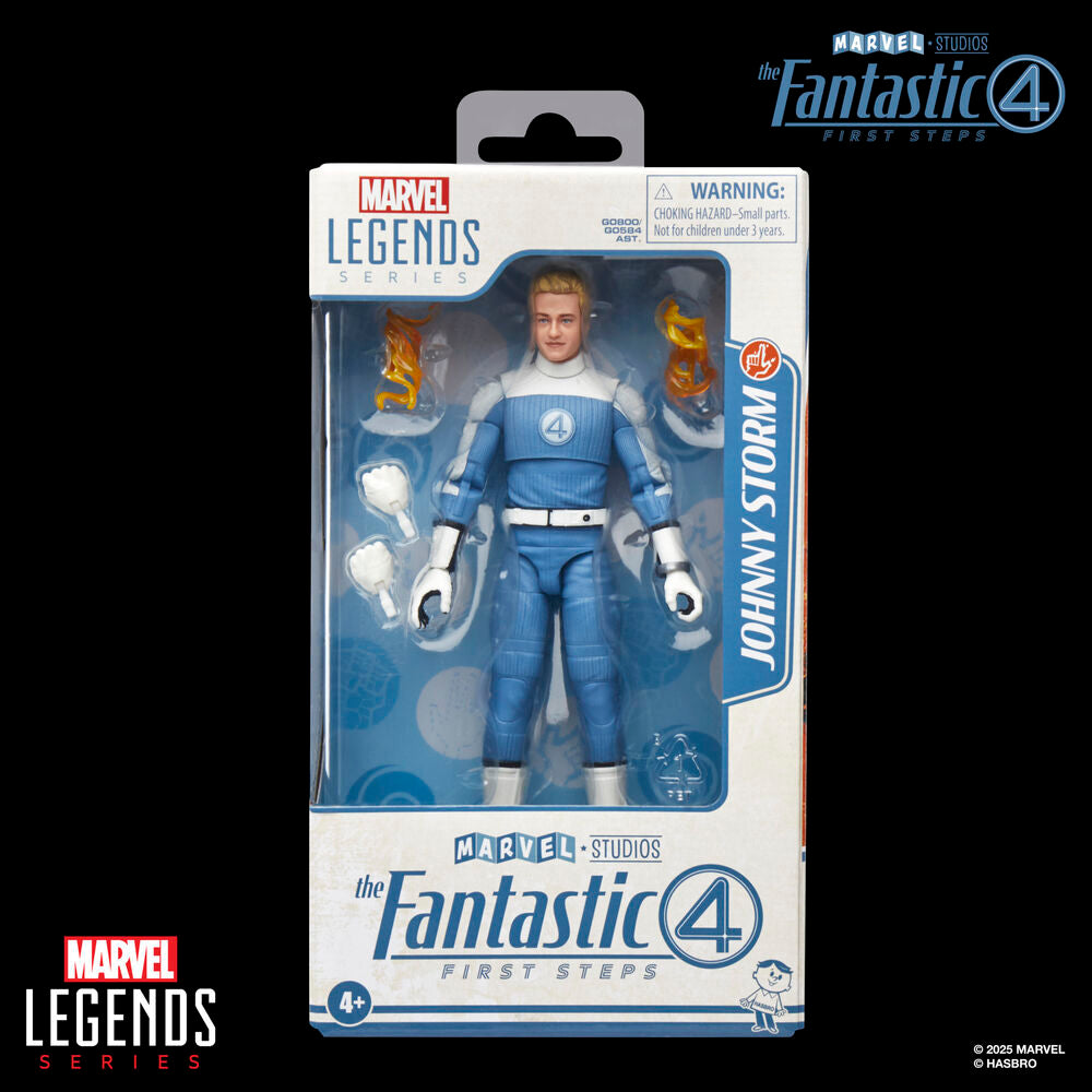 Hasbro Figura Johnny Storm Los 4 Fantasticos Marvel 15cm (imagen 7 de 10)