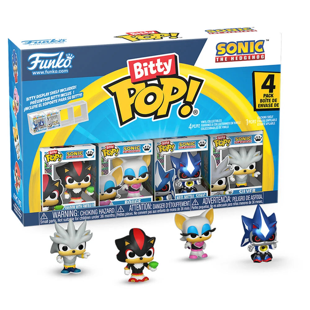 Sonic The Hedgehog Bitty POP Blister 4 Figuras Funko Colección