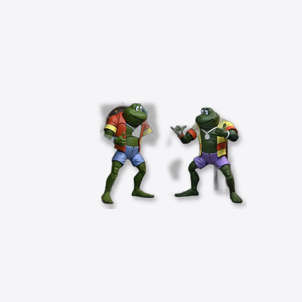 Pack 2 figuras neca ranas napoleon & atilla 18 cm scale action figure tmnt cartoon re - run (imagen 6 de 6)