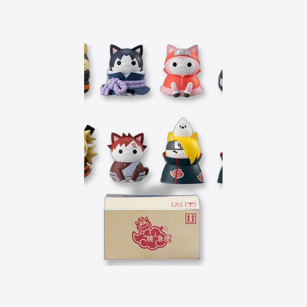 Set 8 figuras megahouse naruto shippuden nyaruto! battle vs akatsuki surtido (imagen 5 de 6)