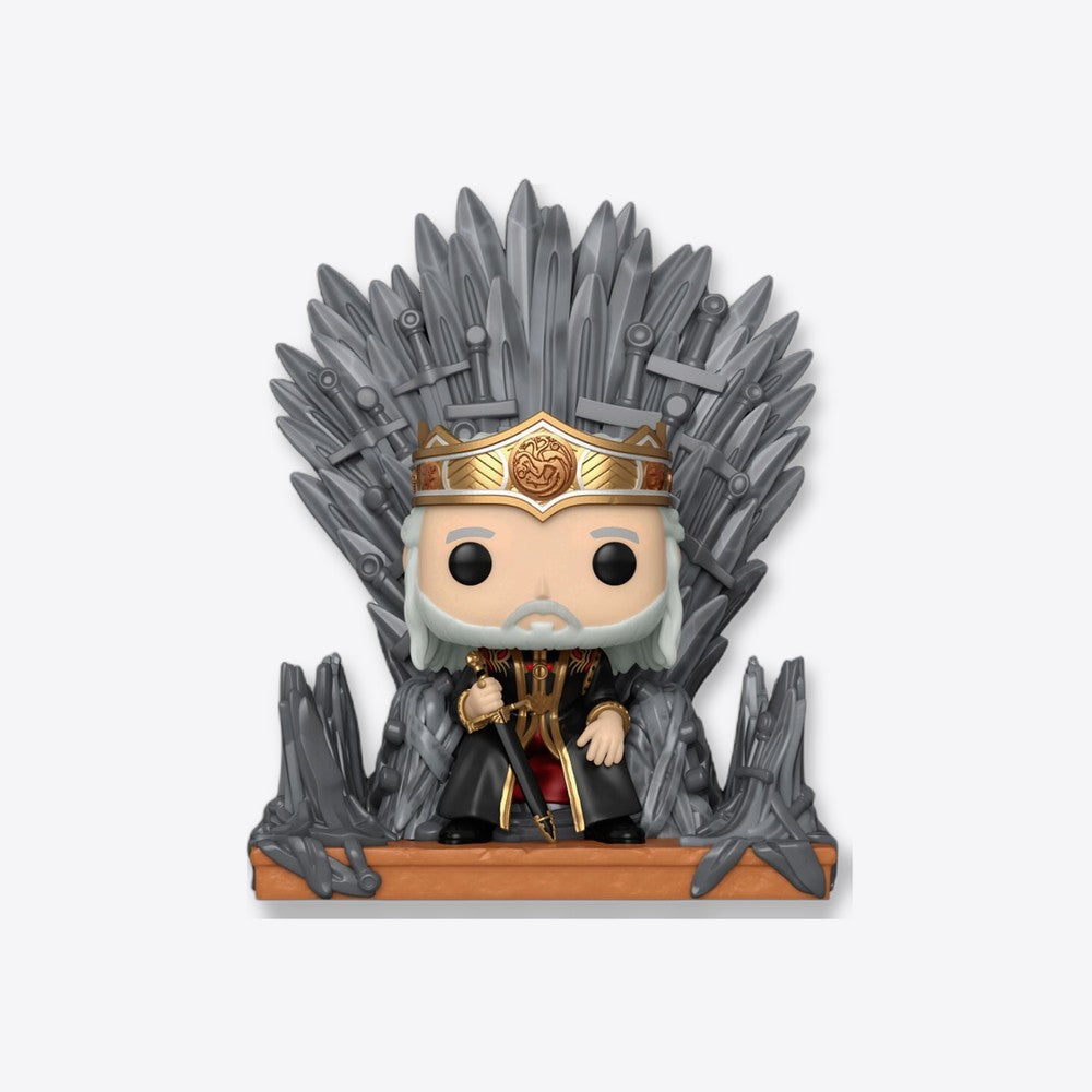 Funko Figura POP Deluxe La Casa del Dragon Viserys on the Iron Throne (imagen 3 de 6)