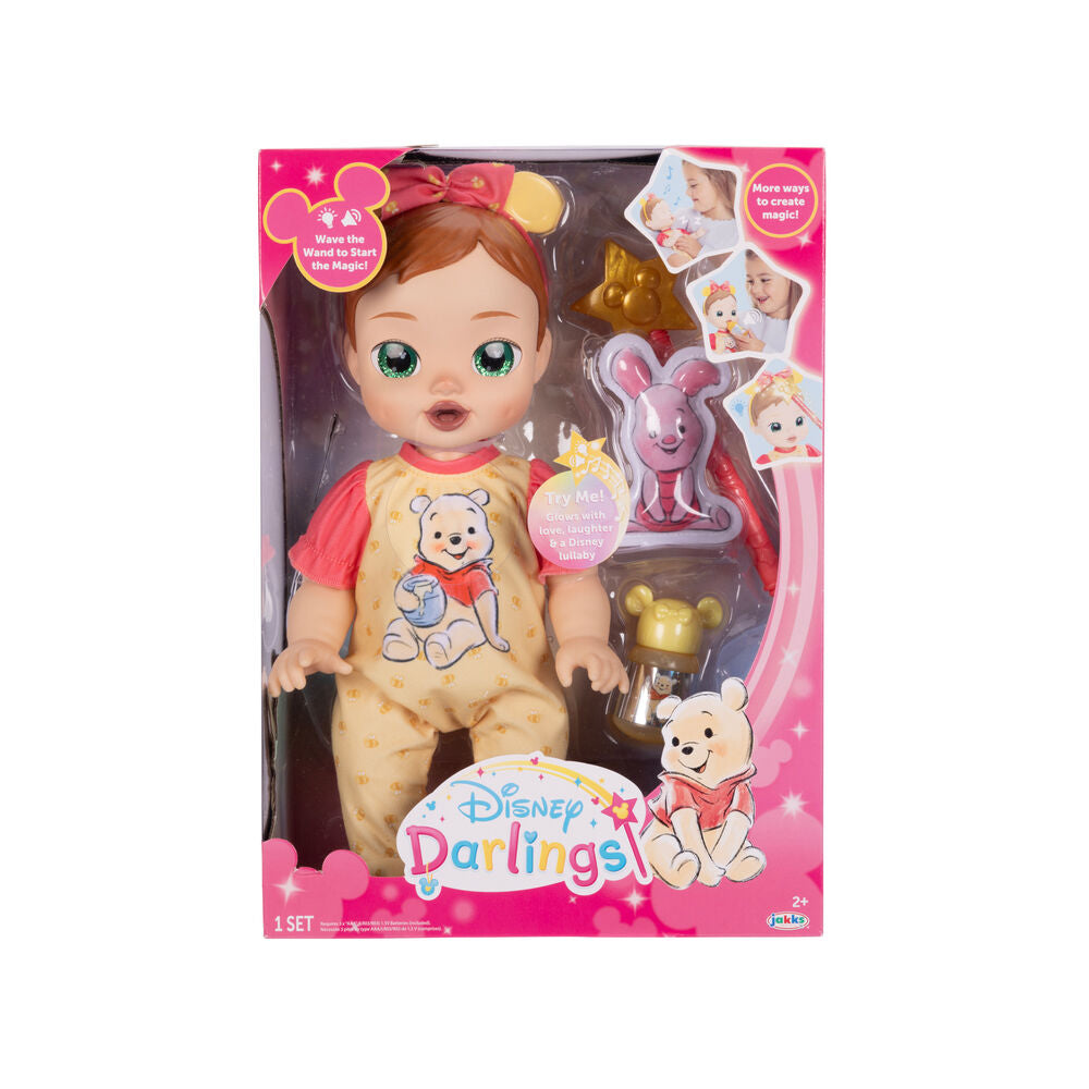 Jakks Pacific Muñeca interactiva Winnie The Pooh Disney Darlings 30cm (imagen 10 de 10)