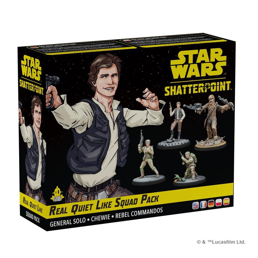 Asmodee Juego de mesa star wars shatterpoint real quiet like squad pack edad recomendada 14 años