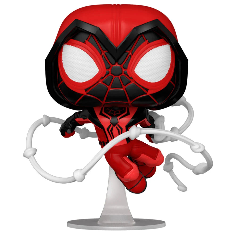 Marvel Spiderman Miles Morales Figura POP Crimson Cowl Suit Funko