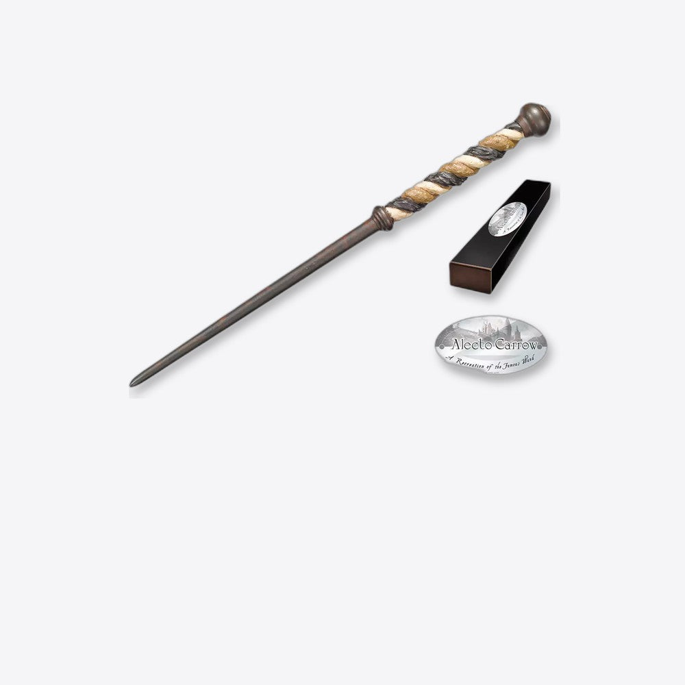 Replica the noble collection harry potter alecto carrow varita con caja y placa de identificacion (imagen 6 de 6)