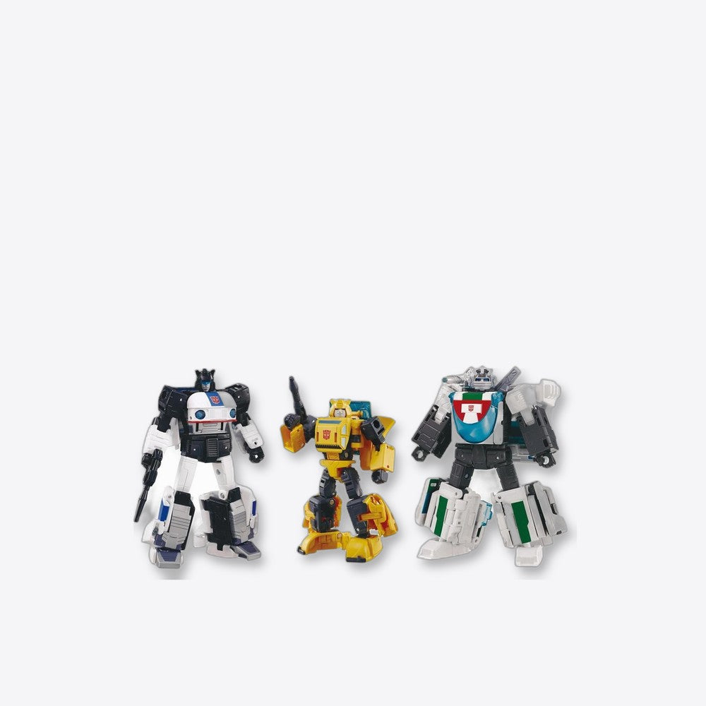 Figura hasbro transformers takara tomy dramatic capture series cybertron chase bumblebee jazz wheeljack (imagen 4 de 6)