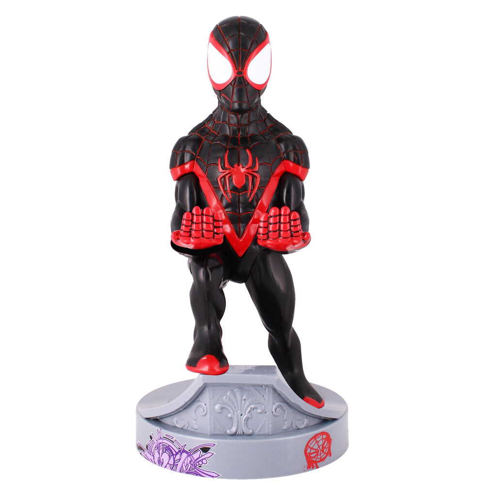 Marvel Cable Guy Miles Morales Spiderman Soporte Figura 21cm