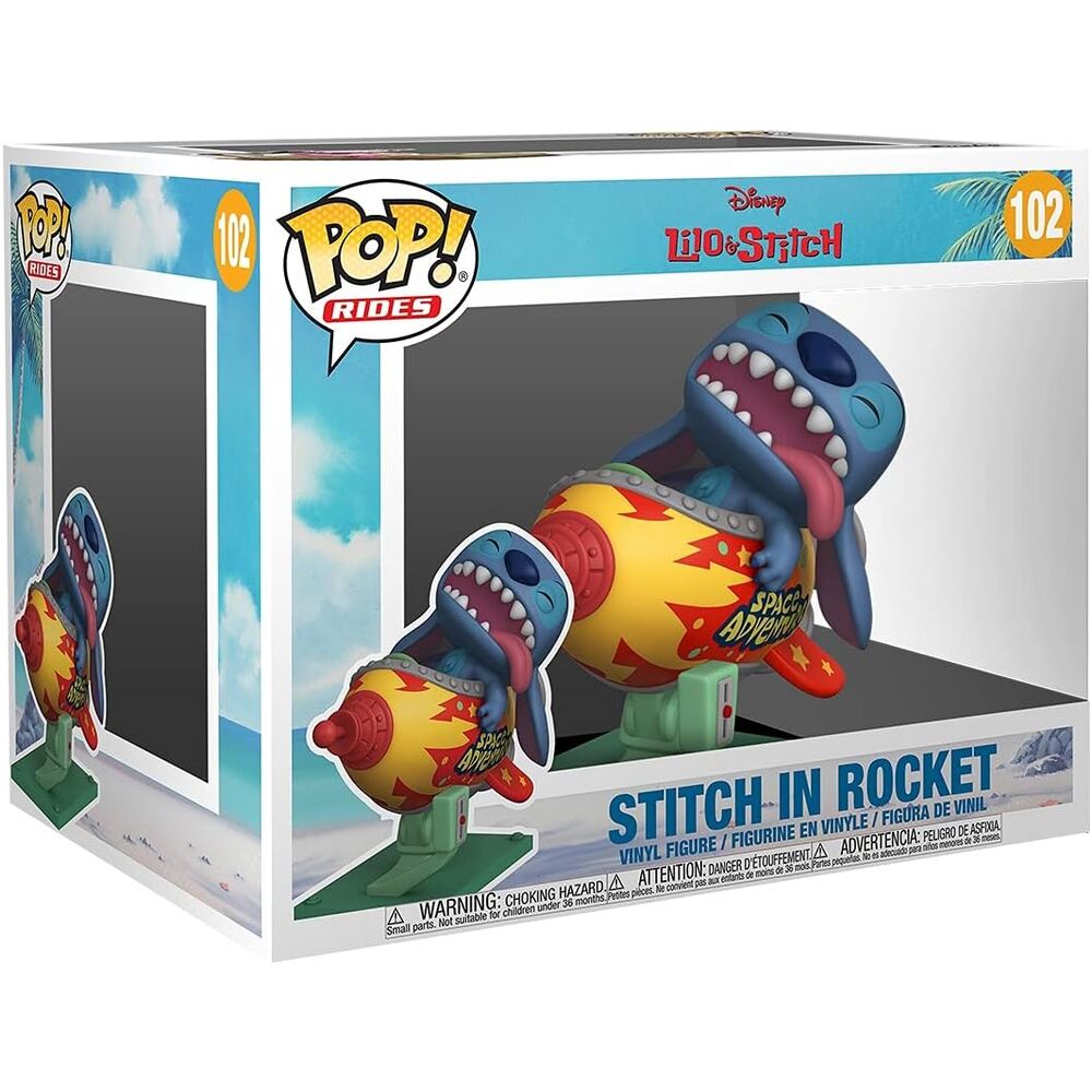 Funko Figura POP Rides Super Deluxe Disney Lilo and Stitch - Stitch in Rocket (imagen 3 de 6)