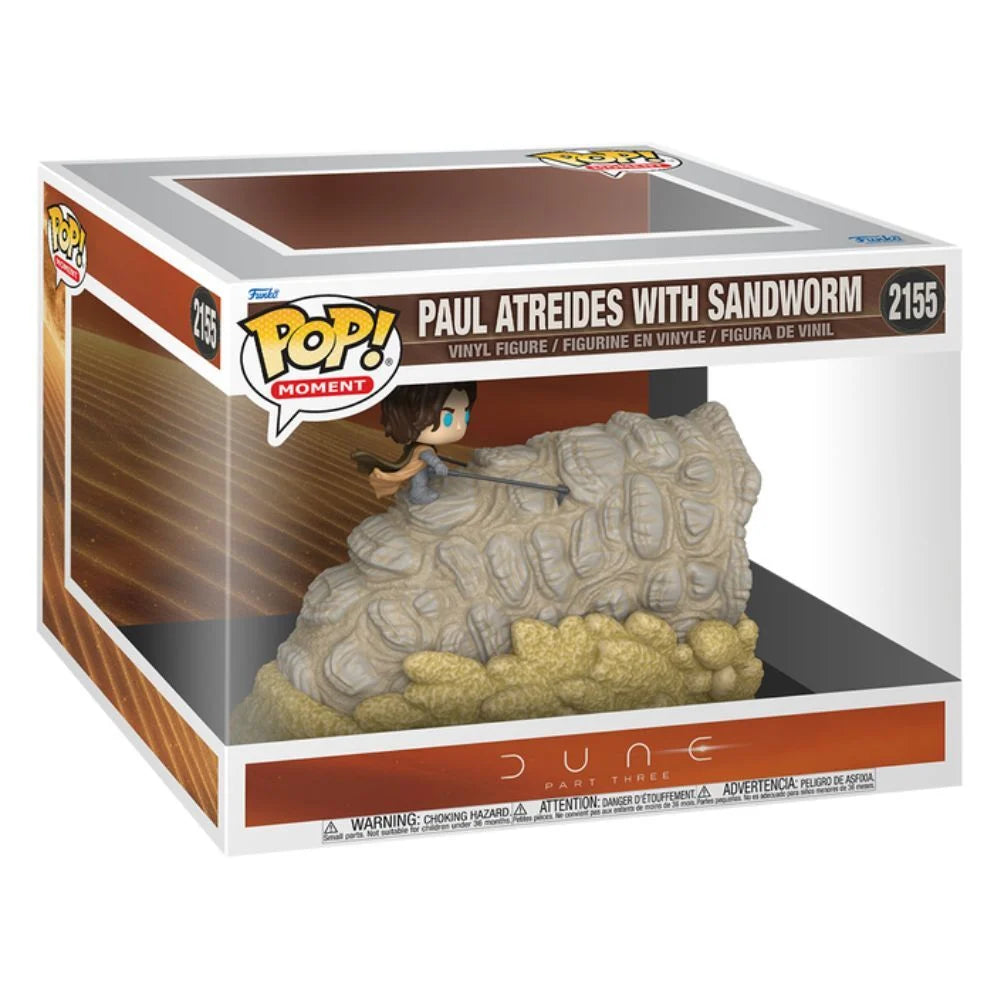 Funko Figura POP Dune Part Three Moment Paul Atreides with Sandworm (imagen 2 de 3)