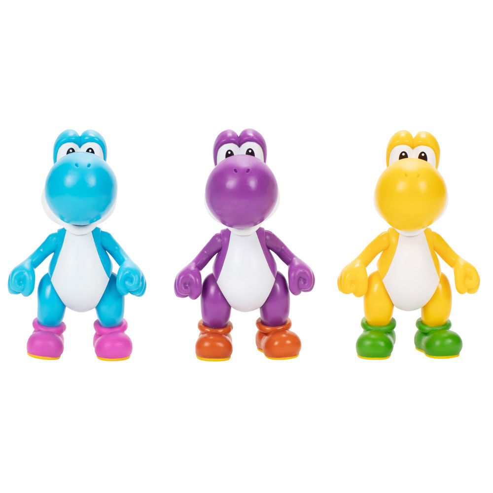 Jakks Pacific Blister 3 figuras Yoshi Super Mario Bros 10cm (imagen 5 de 8)