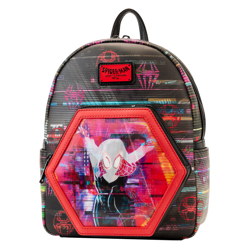 Mochila lenticular Cruzando el Multiverso Spiderman Marvel Loungefly 27cm (imagen 2 de 8)