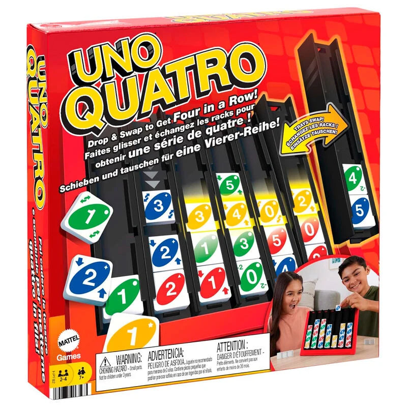 UNO Quatro - Juego Mesa | Mattel