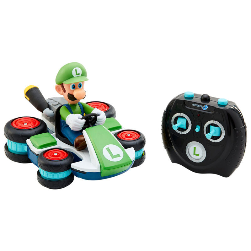 Jakks Pacific Coche Mini RC Racer Luigi Mario Kart Nintendo radio control (imagen 3 de 7)