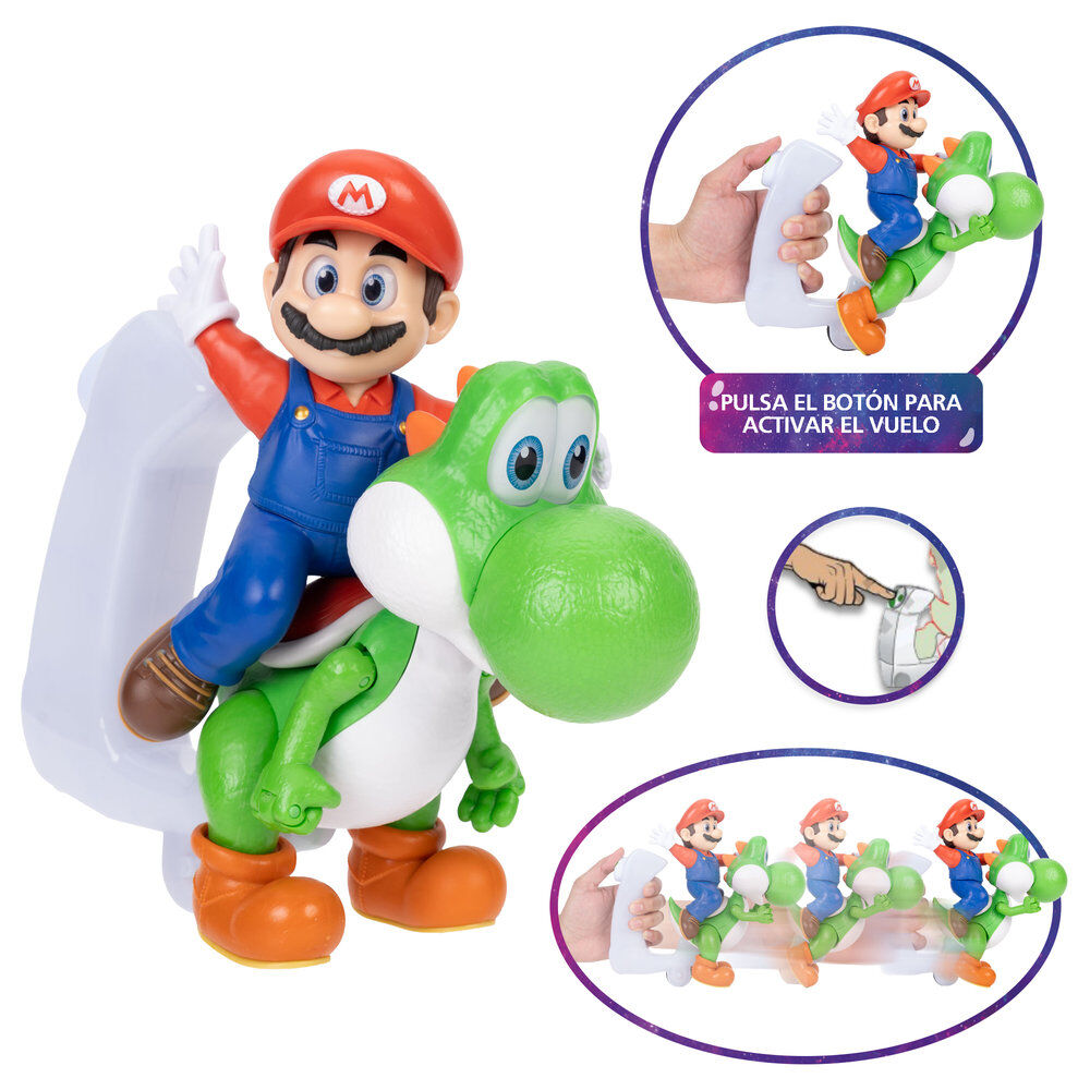Jakks Pacific Figura Mario & Yoshi Super Mario Galaxy Movie (imagen 3 de 5)