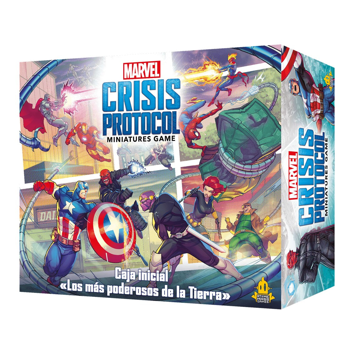 Asmodee Juego de mesa marvel crisis protocol caja inicial los mas poderosos de la tierra edad recomendada 14 años