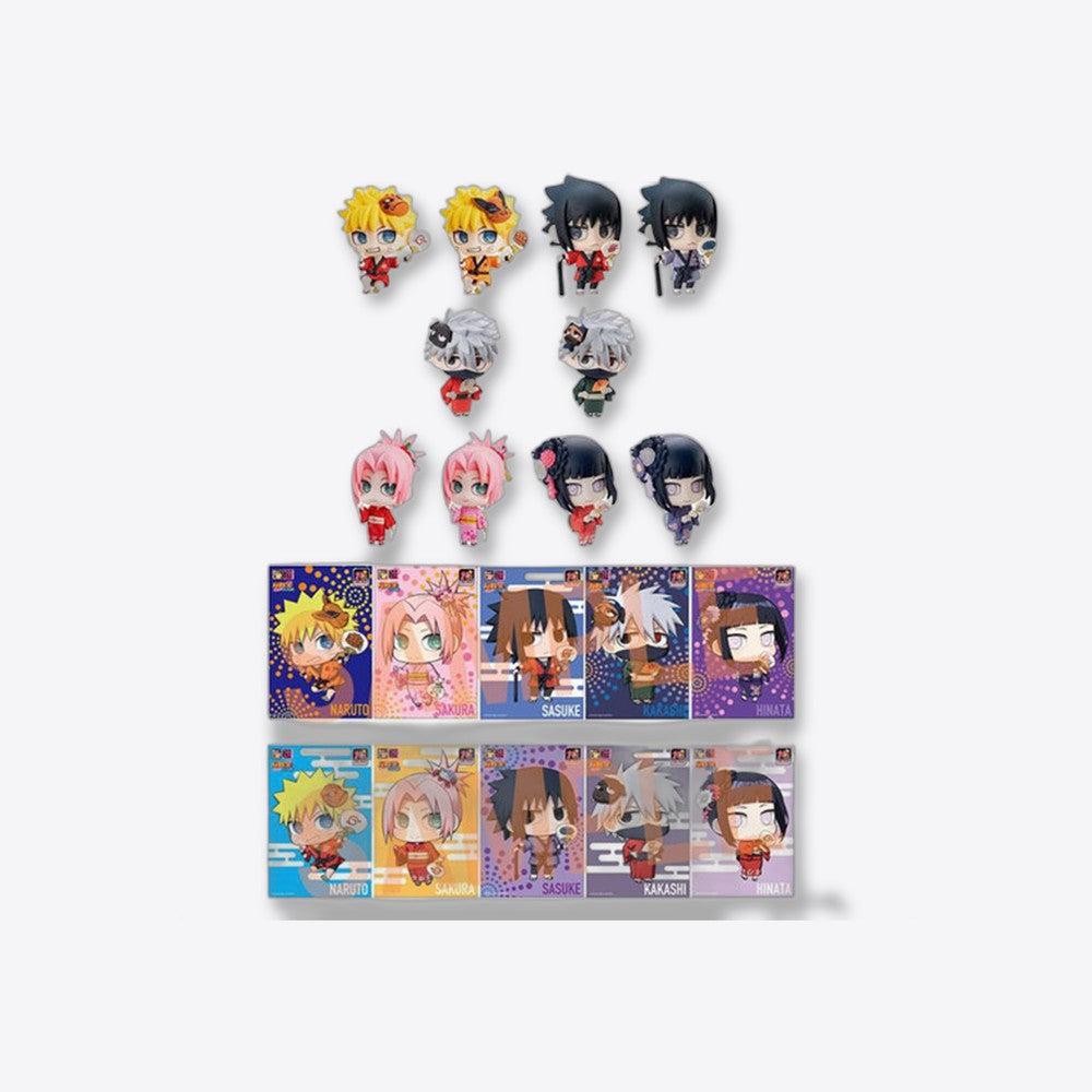 Set figuras con postales megahouse naruto shippuden petit chara land 10th anniversary (imagen 2 de 6)
