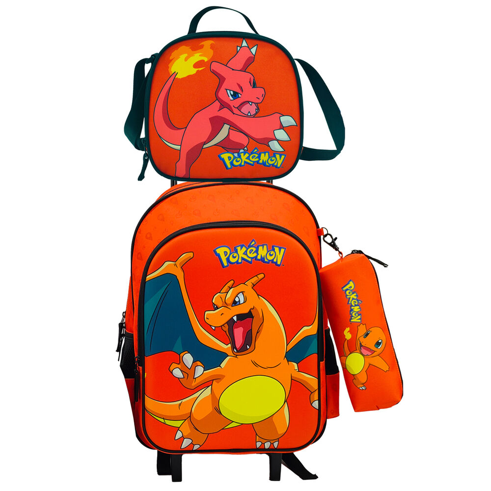 Cyp Brands Set Trolley + portatodo + bolsa portameriendas Pokemon