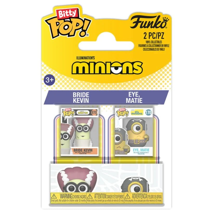 Minions Blister 2 Bitty POP Kevin y Minion Eye Funko