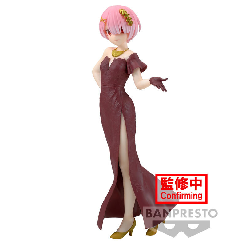 Re:Zero Figura Ram Glitter & Glamours 23cm Banpresto