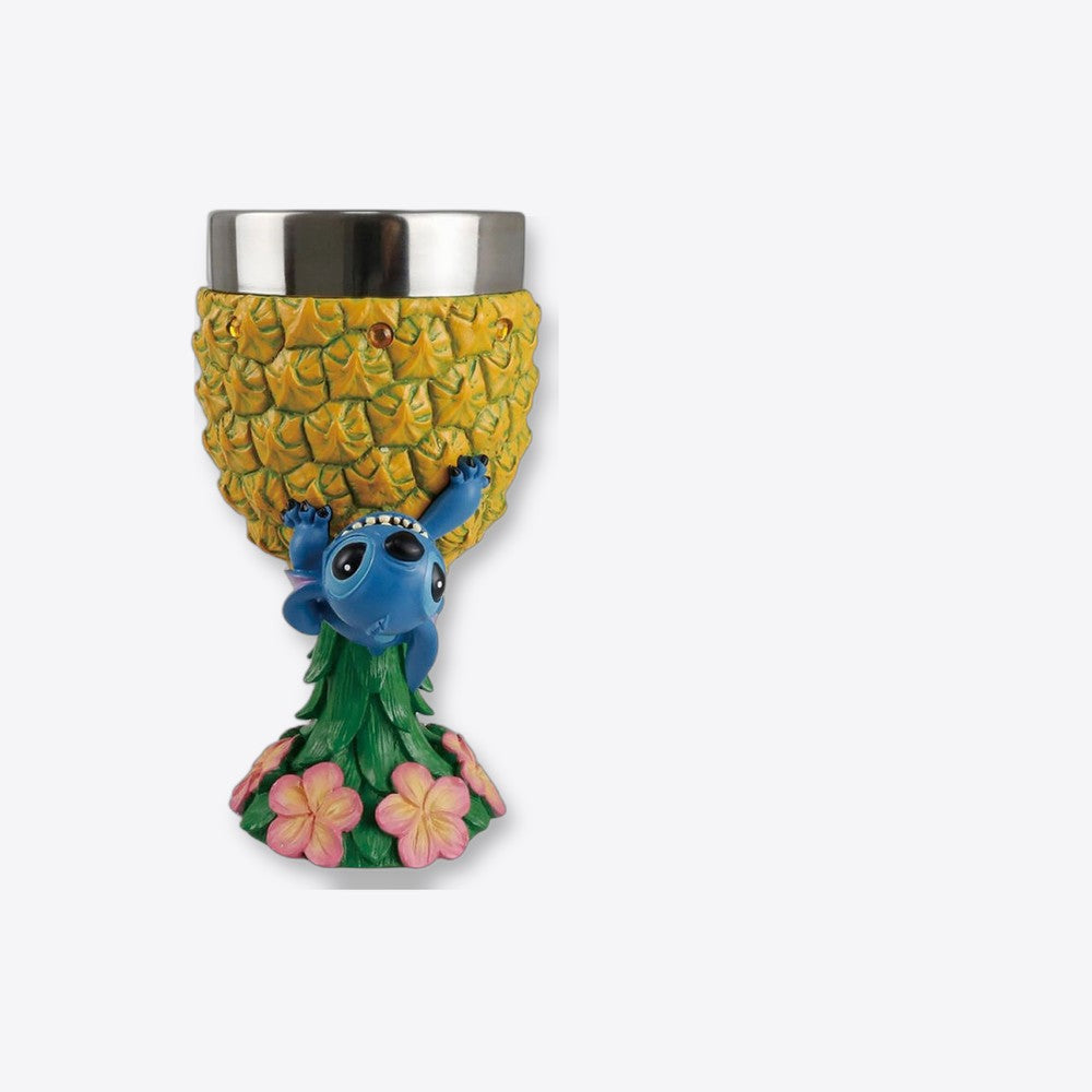 Cáliz decorativo enesco disney stitch con piña (imagen 6 de 6)