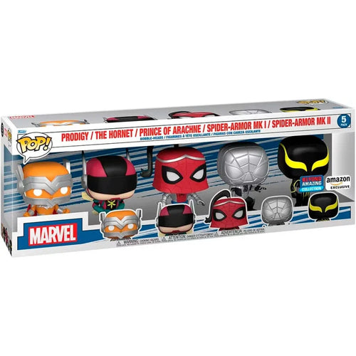 Funko Blister 5 figuras POP Marvel Spiderman Exclusive